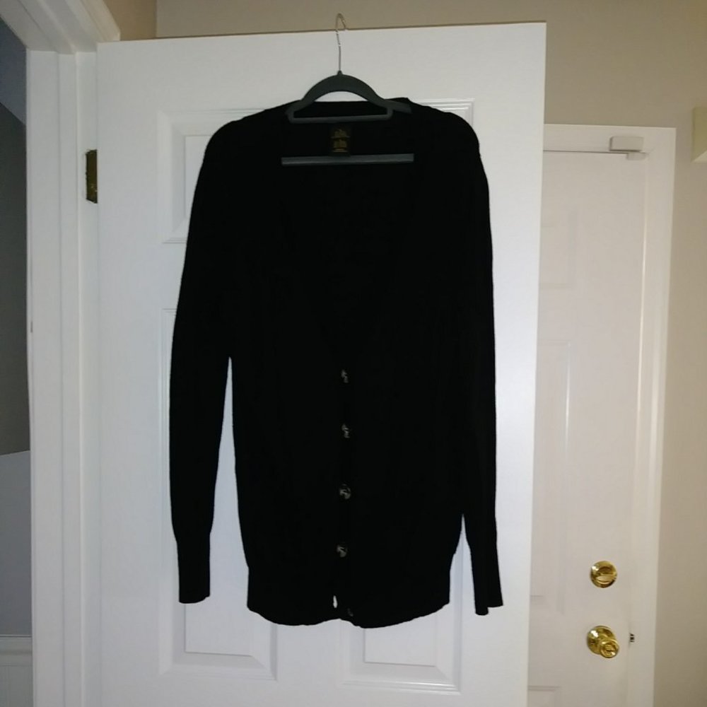 Grace Elements Black Button Down Cardigan - image 1